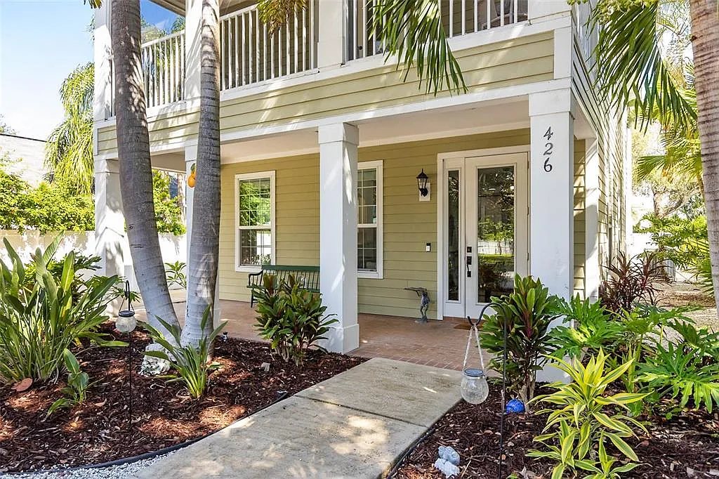 Front porch and landscaping